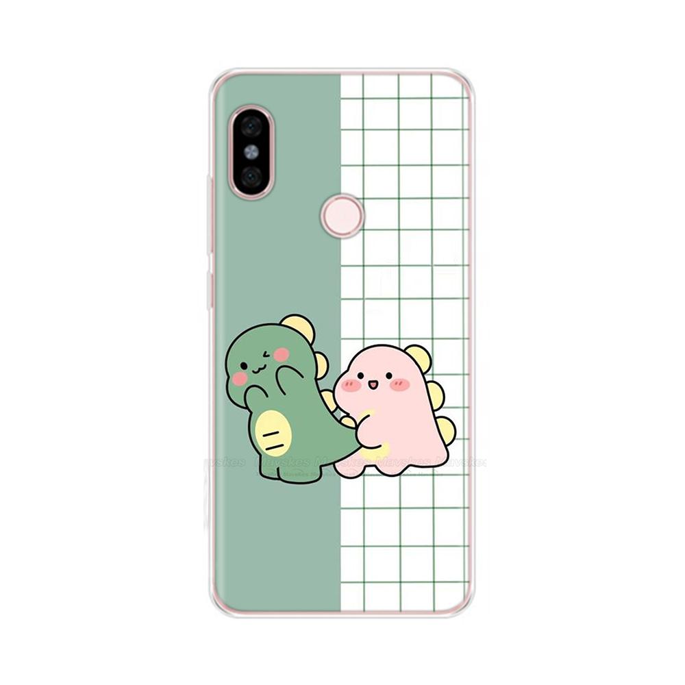 For Redmi Note 5 Note5 Pro Protective Shell Soft Silicone Phone Case Cartoon Painted Back Cover For Redmi Note 5 6 Pro Fundas