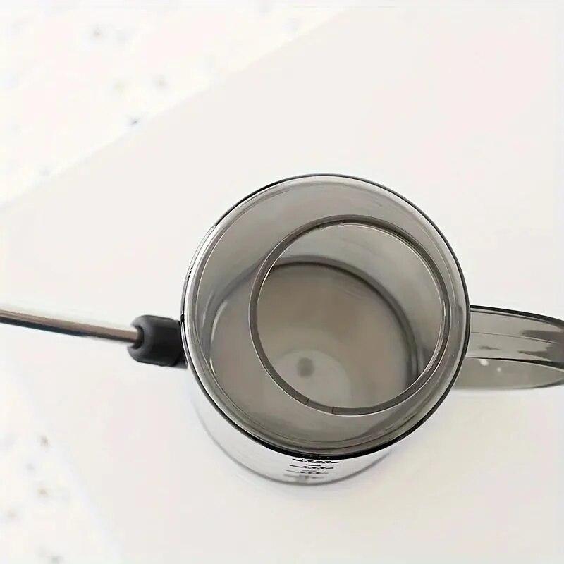 1 szt. Konewka z długim dziobkiem - Stal nierdzewna z przezroczystą podziałką do precyzyjnego podlewania kwiatów, roślin doniczkowych i zieleni