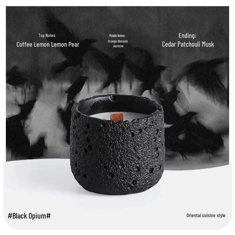 Meteorite Cement Aroma Candle Gift Box - Decorative Scented Candle Ornament Souvenir