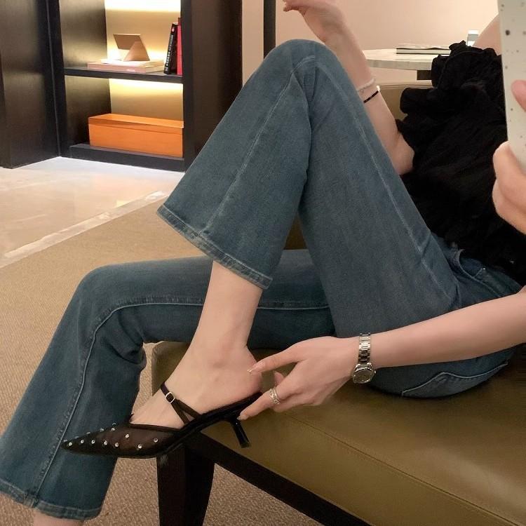 Grape mother summer new high-heeled sandals women's high-end sense summer not tired feet pointed single shoes casual breathable women's shoes