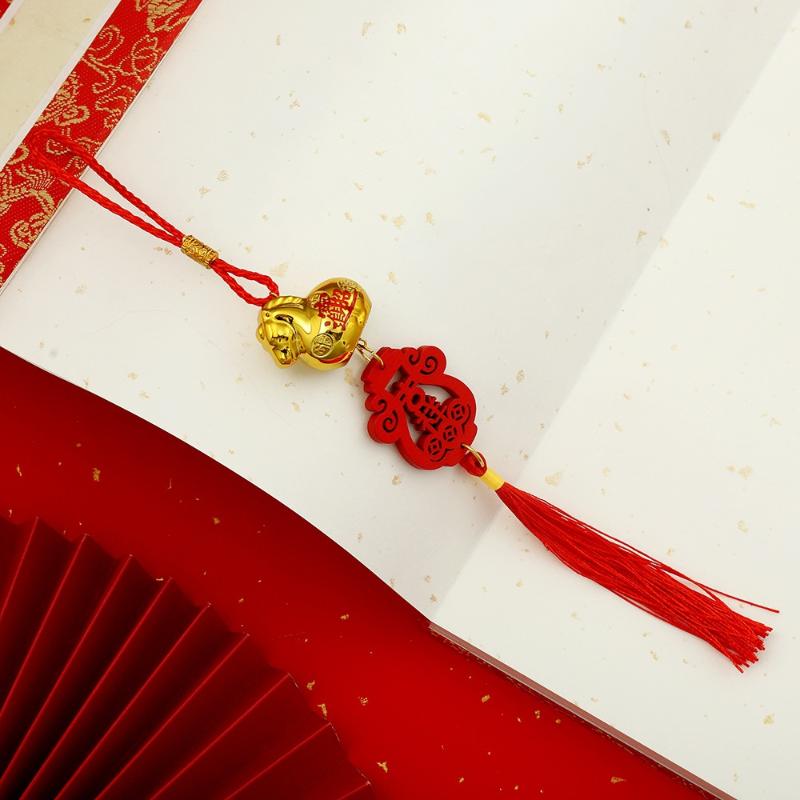 2026 Rok Konia Złoty Plastikowy Wisiorek Szczęścia Zodiak Koń Szczęśliwy Święto Wiosny Ozdoby do Zawieszenia w Domu Samochodzie Prezenty Roczne