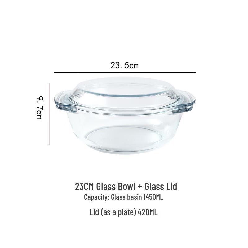 De ou Starlight Crystal Glass Multipurpose Casserole