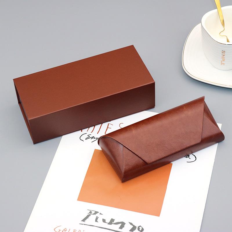 Vintage Leather Cowhide Glasses Case for Sunglasses & Myopia Glasses - High-Grade Design, In Stock