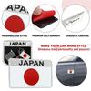 TOMALL 4Pcs 3D Metal National Flag Emblem Badge Decal Fender