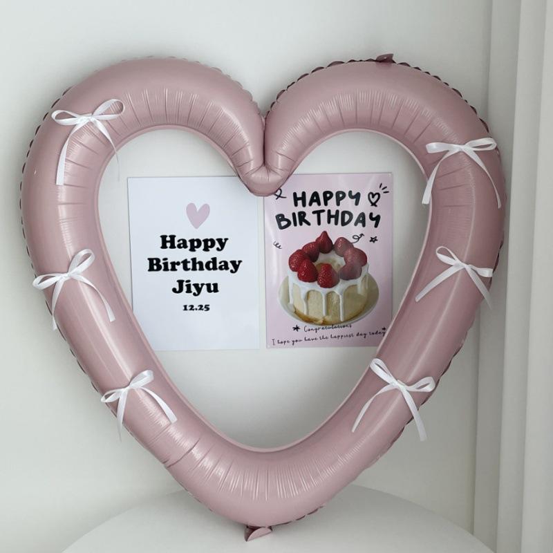Heart Balloons Aluminum Foil Balloon Wedding Birthday Party Balloon Decoration Baby Shower Party Decor Girls Number Balloon