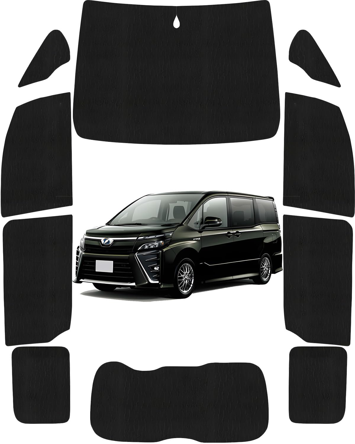 

Loveyes Toyota Voxy Noah Солнцезащитный экран Полный комплект Серия 80 Полный комплект Солнцезащитный экран чёрный