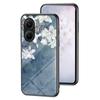 For Xiaomi Poco F7 5G/Redmi Turbo 4 Pro 5G Case Floral Pattern TPU+Tempered Glass Protective Phone Cover