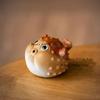 Yixing Purple Clay Pufferfish Tea Pet High End Cute Desktop Decoration Home Decoration Tea Set Accessories Tea Playing