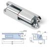 Detachable Hinge Industrial Electrical Box Detachable Cabinet Door Hinge  Zinc Alloy Silver Cupboard 180 Degrees Hinge Furniture