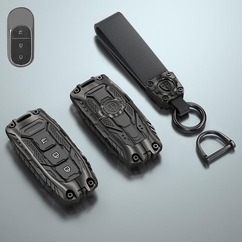 Styling Mouldings Zinc Alloy Car Smart Remote Key Cover Case Protector Holder Shell Bag For Leapmotor T03 S01 C11 C01 Type Keych