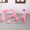 Mini Fitness Equipment Dollhouse Simulation Gym Treadmill Dumbbell Weight Lifting Machine Model Decor 1/12 Doll House Accessory