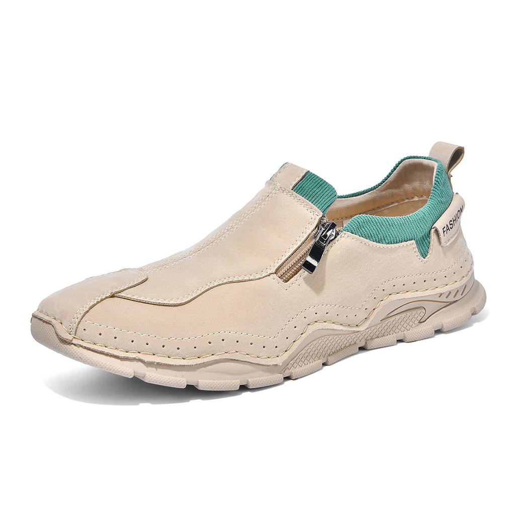 Men's Casual Leather Shoe Cover Foot Lefu Shoes Flat Soft High Quality Slip-on Loafers