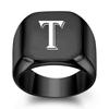 1Pcs Personalised Initial Engrave A to Z Alphabet ring  Stainless Steel Rings