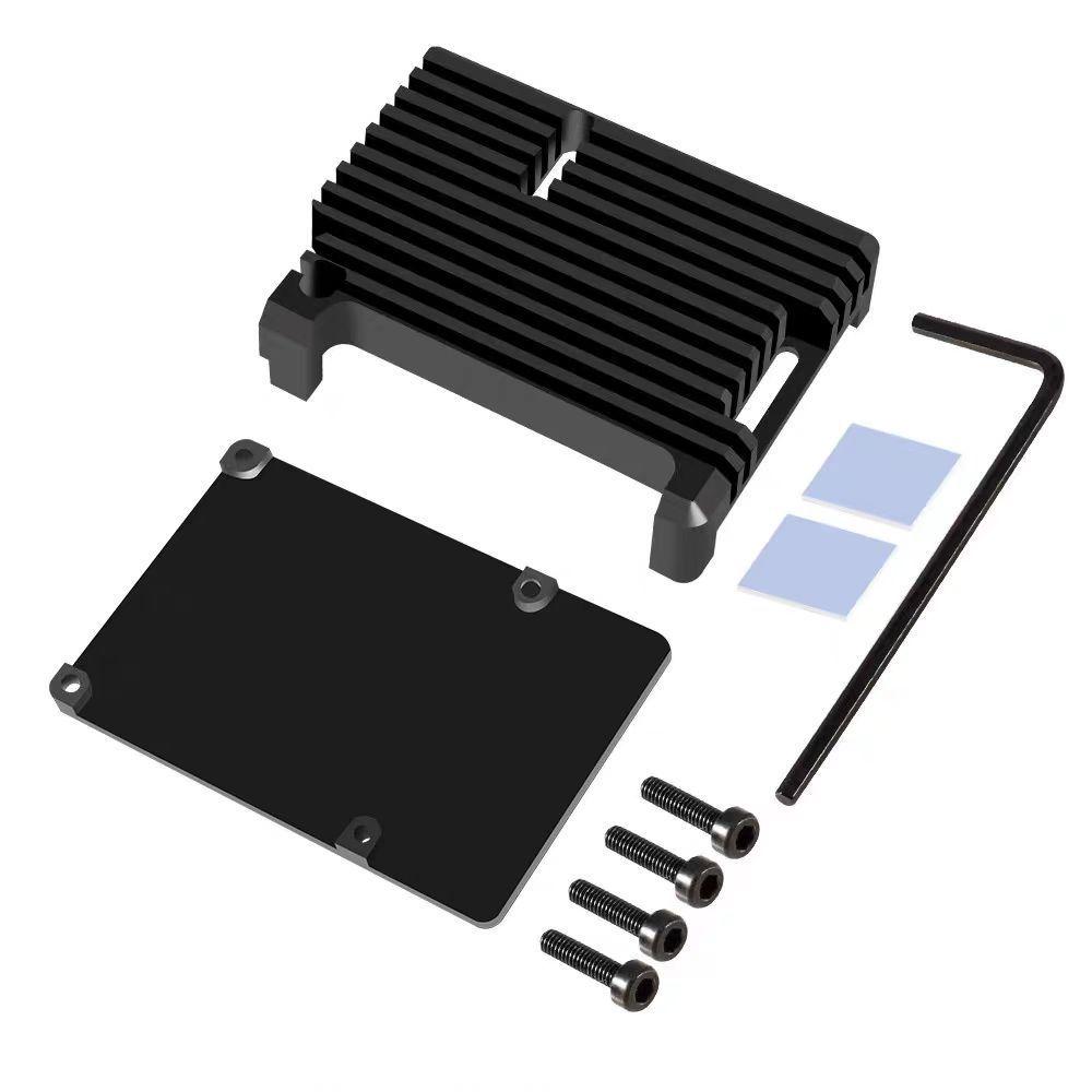 Raspberry Pi 4 Model B Aluminum Alloy Dual-Fan Heatsink Case