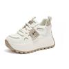 Spring new casual inner heightening platform shoes lace-up color matching student sports shoes small single shoes women's shoes
