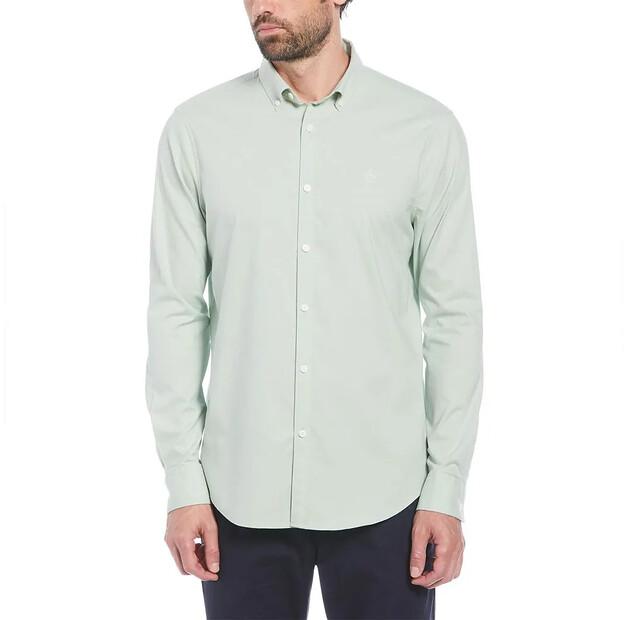

Original Penguin Oxford Stretch No Pocket рубашка с длинным рукавом M