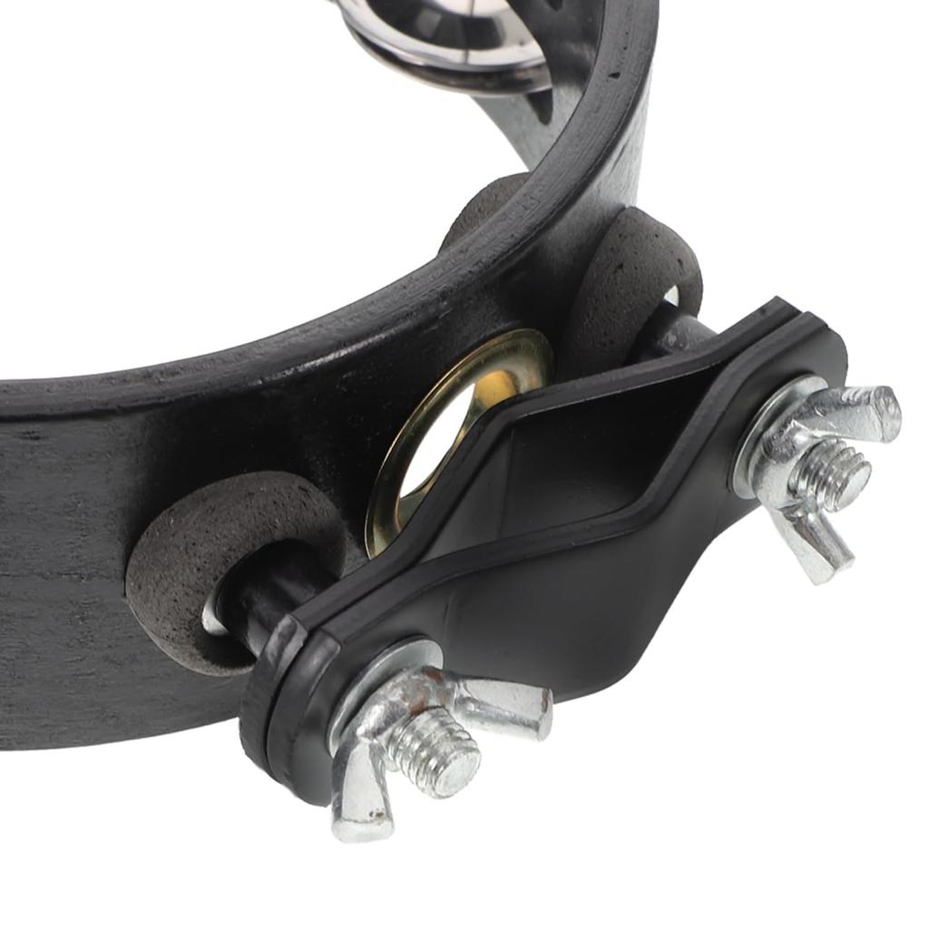 Alasum 6-inch Hi-Hat Tambourine for Drum Sets, Tambourine Instruments, Handbells, Easy to Attach Drum Accessories, Perfect for Dance