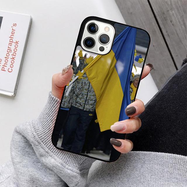 U-krainian Flag Phone Case For iPhone 17 Air 16 15 14 13 12 11 Pro Max Plus Max Cover Shell coque