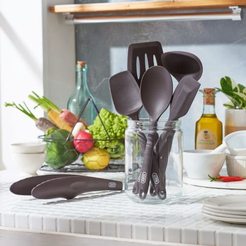 Toffy Silicone Spatula K-KU15 (Dark Brown) Silicone Spatula for Cooking, Baking, Mixing, and Scooping (K-KU15-DBR)