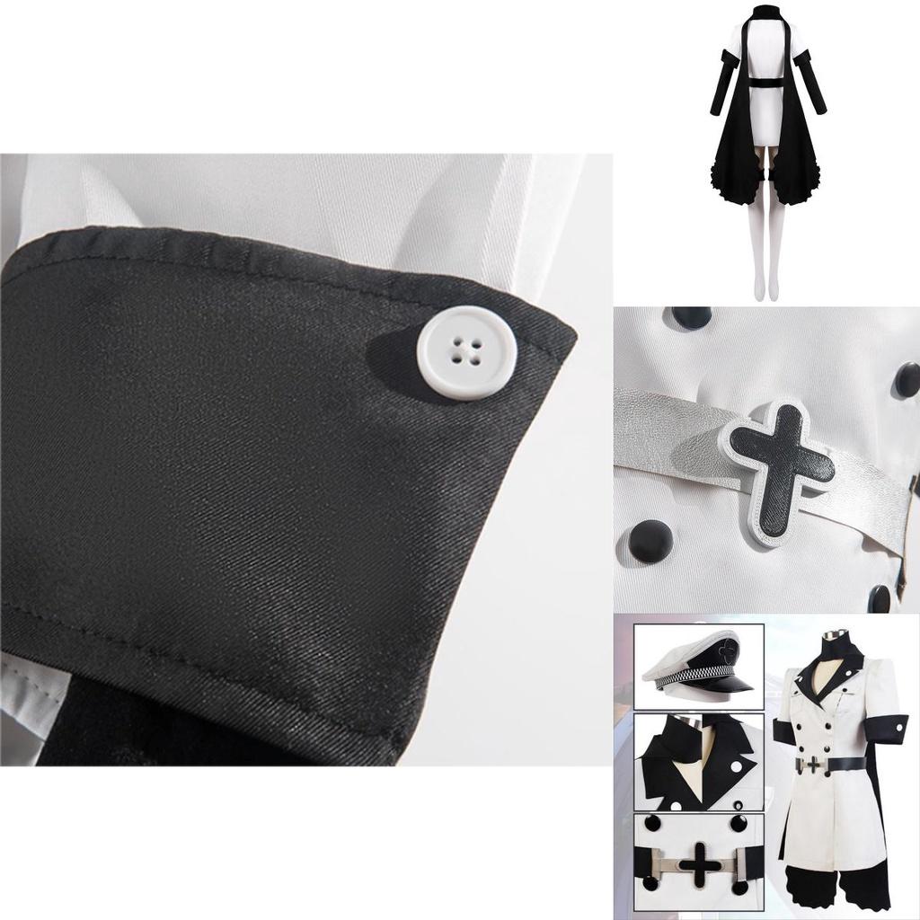 Akame Ga Kiru! Esdese Cosplay Costume Set Black And White Anime Outfit For Women S M L Xl Xxl Sizes