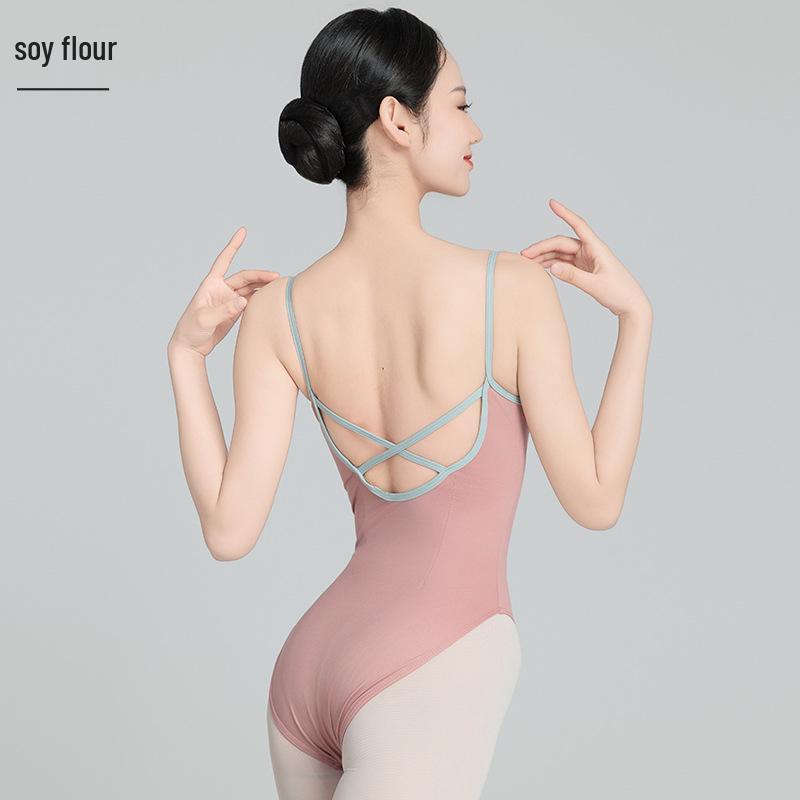 Adult & Girls Ballet Practice Leotard - High Strap, Open Back, Gymnastics & Dance Costume