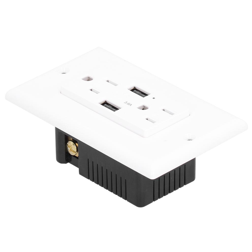 GFCI USB Slim Receptacle Outlet Ground Fault Circuit Interrupter AC125V LDURL15A A+A 3.6A