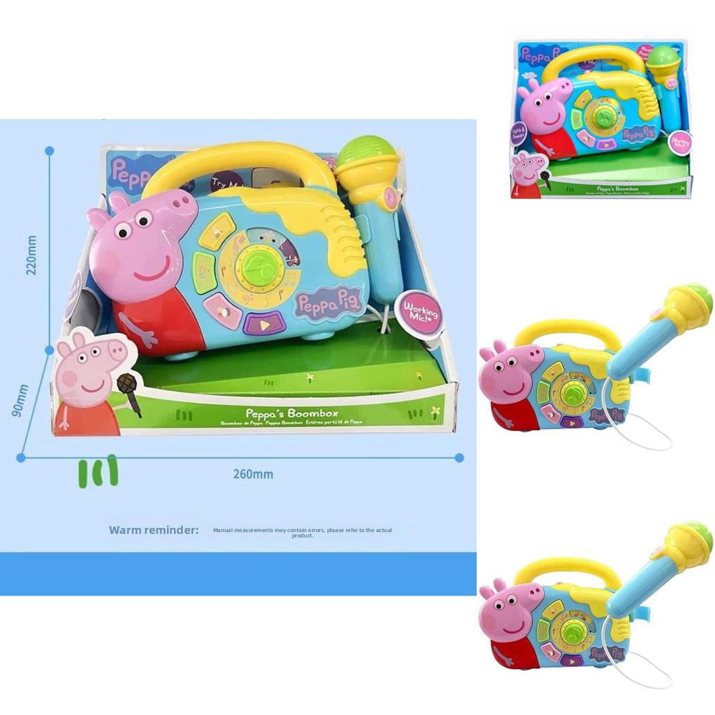 Peppa Wutz Spielzeug Lautsprecher mit Licht und Mikrofon für Kinder zum Singen und Interaktiven Spielen