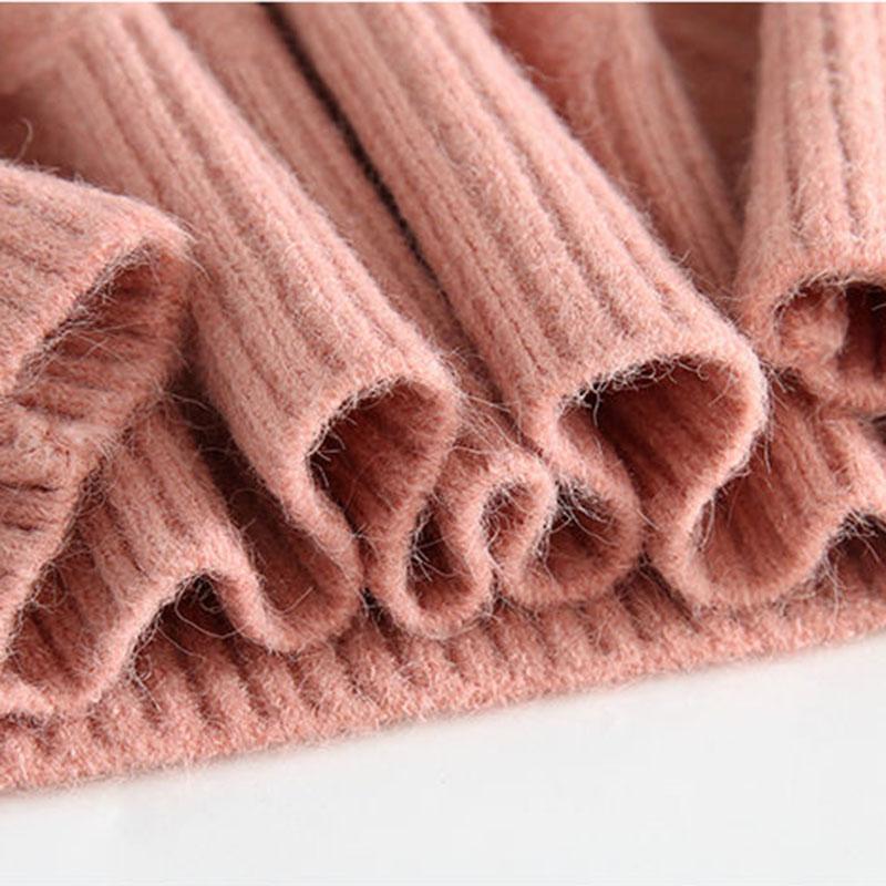 Knitted Heart Pattern Women Sweater Sweet Loose Short Pull Pullover Simple Casual Style V-neck Long Sleeve Top Korean Fashion