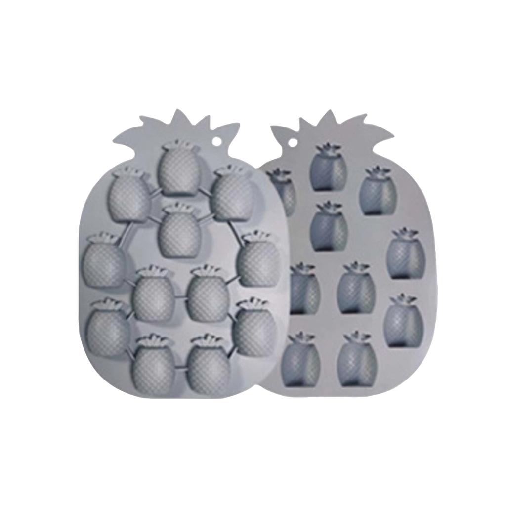 Molde de Silicona para Cubitos de Hielo con Forma de Piña para Chocolate, Dulces y Horneado DIY, Molde de Hielo Flexible Antiadherente con Forma de Piña para Uso en la Cocina