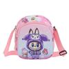 And Colorful Fun Labub Girls Nylon Shoulder Bag With Unique Plaid Pattern For Playdates