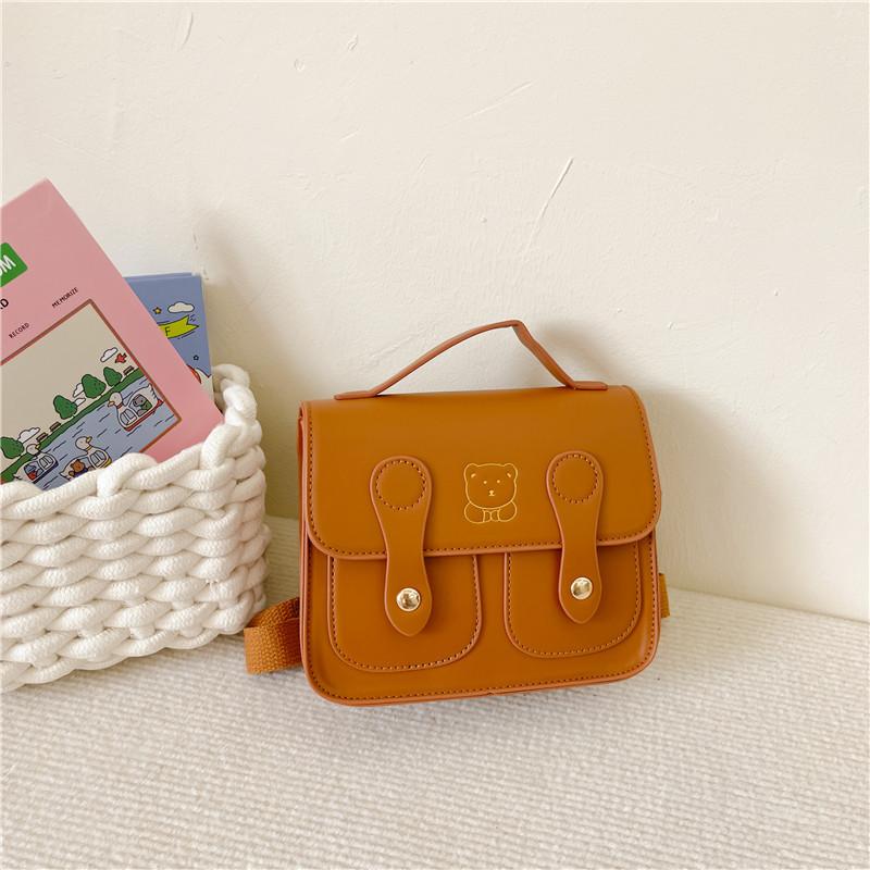 

Children s Schoolbag - Fashion Boys and Girls Dual-shoulder Bag - Cartoon Dual-shoulder Small Bag коричневый