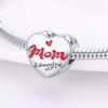 Charm Genuine Copper MotherS Day Heart Pendants Bead Fits Bracelets DoItYourself Beautiful Gifts Women Delicate Jewellery Accessory