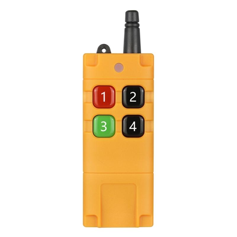 

200M High Power Waterproof Remote Receiver 2-6 Key Industrial Wireless Remote Control 2/4/6 Button EV1527 Chip ASK