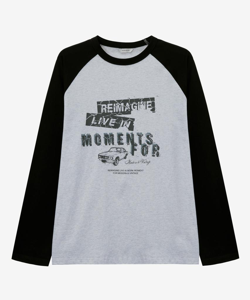 MINDBRIDGE Raglan Oversized Long Sleeve T-Shirt - 2 Colors