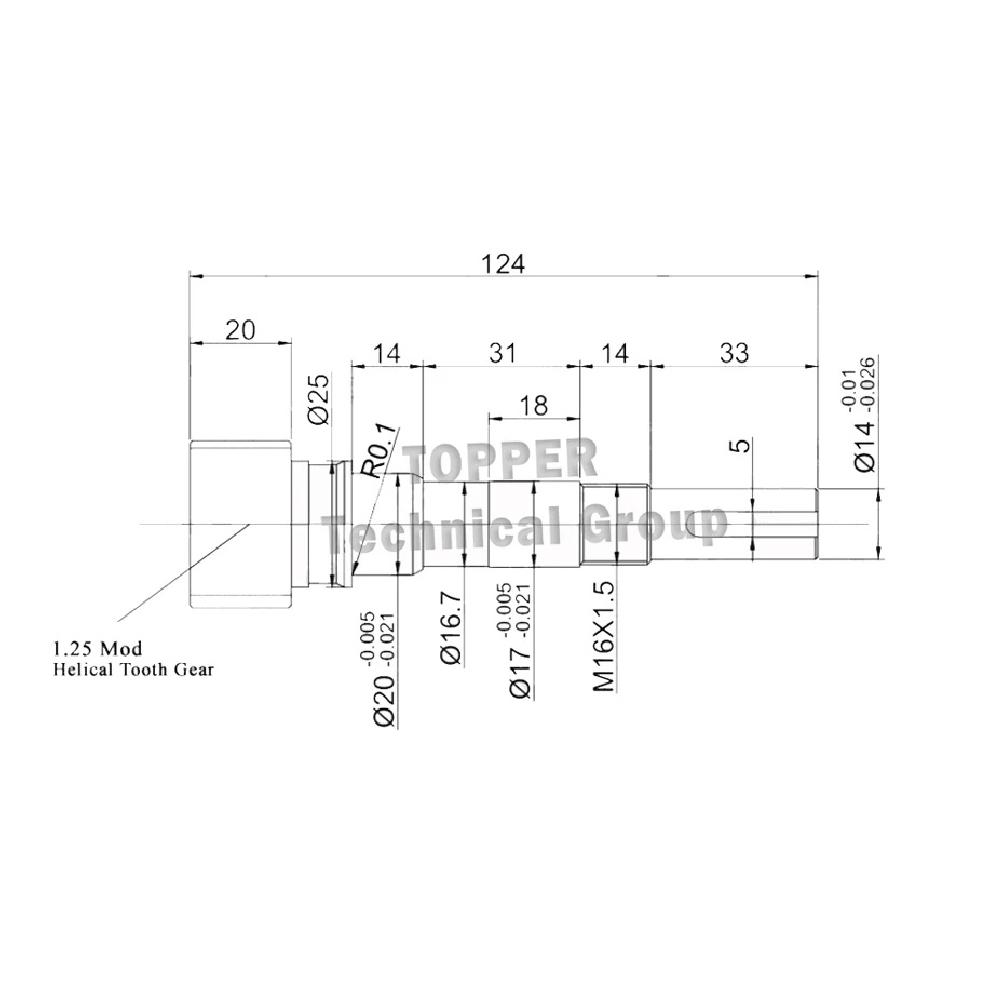 1.25mod Gear Rack 670mm/1400mm right helical and Pinion Shaft left hand 96mm/124mm for Engraving machine cnc parts