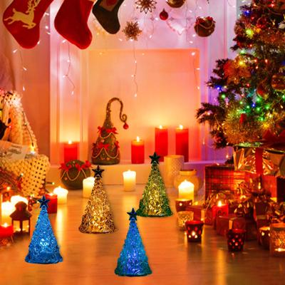 Luzes decorativas de Natal, velas eletrônicas, decorações de mesa para árvores de Natal, atmosfera festiva, decorações de janela, pequenas luzes noturnas
