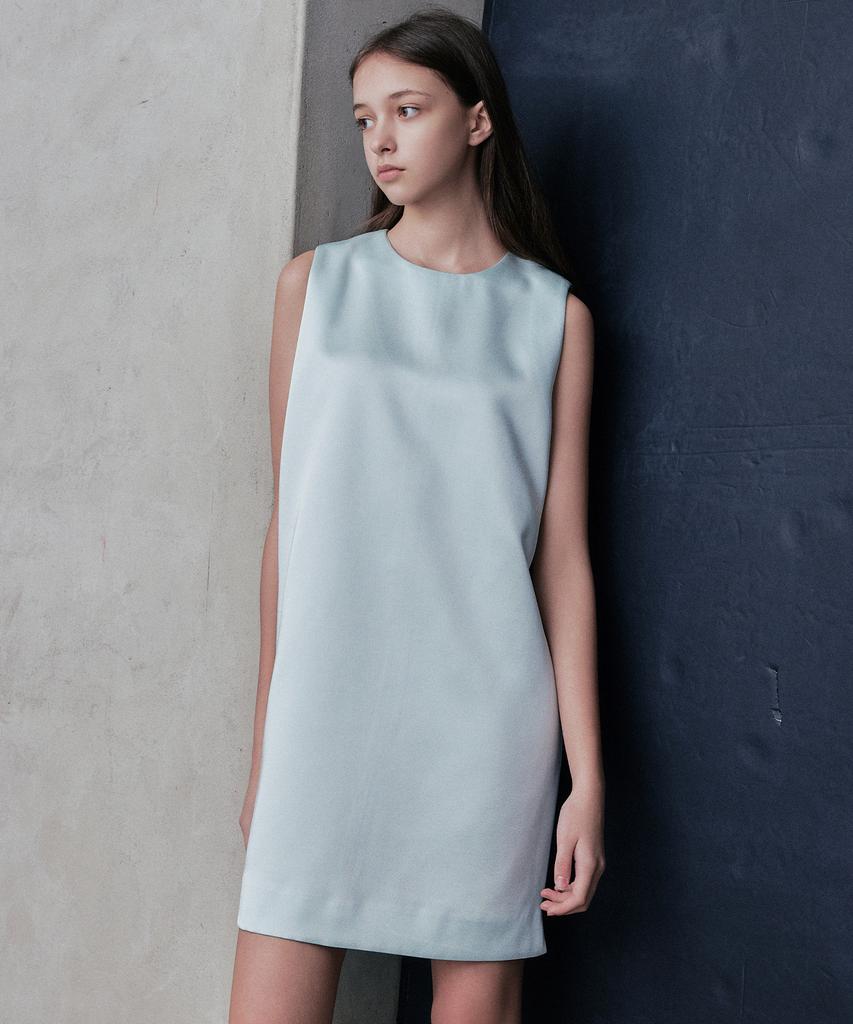 Rank 5 [Dayne] Satin Mini Dress_Mint