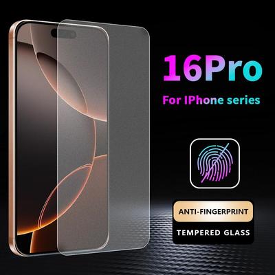 Matte Tempered Glass Screen Protector for iPhone Air 17 16 15 14 13 12 11 Pro XS Max Mini XR X 6 S 7 8 Plus SE 2020