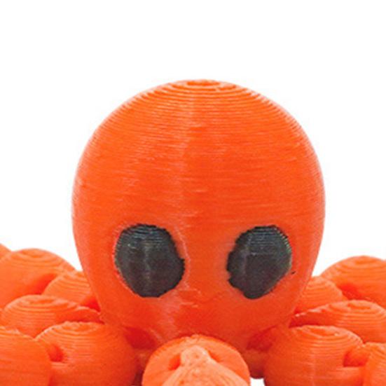 3D Printed Octopus Figurine Movable Joints Octopus Figure Articulated Sea Animal Model Fidget Toy Home Office Desktop Decoration Ornament