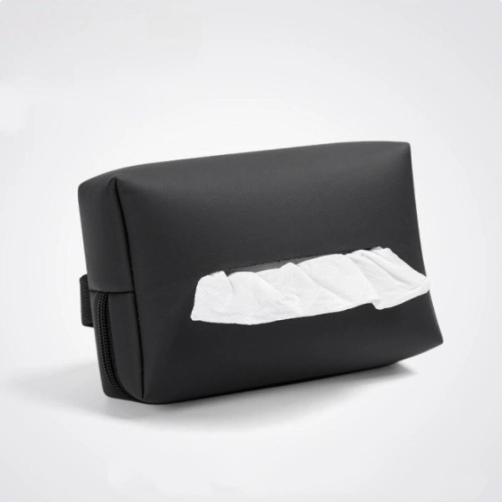 

With Fix Strap Car Armrest Box Suspension Design Tissue Storage Box New Car Storage Box Auto чорний