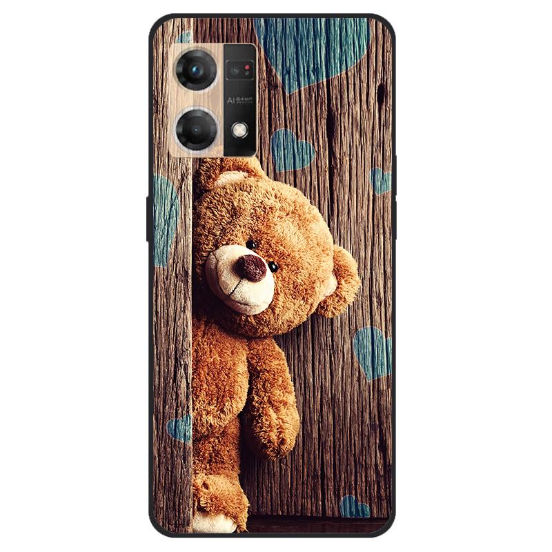 Für Oppo Reno7 4G Hülle CPH2363 Stoßfest Weiches Silikon TPU Rückseite für Oppo F21 Pro F21Pro Handyhüllen für Reno 7 4G Niedlich