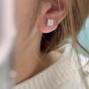 Orecchini a Perno Quadrati Iced Out in Moissanite Rame Gioielli Hip Hop Per Uomini Donne