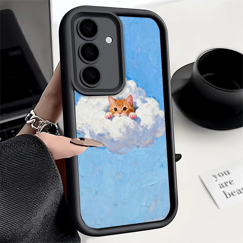Handyhülle für Samsung Galaxy A17 A16 A15 A14 A13 Katze Niedliches Kätzchen Cartoon A56 A36 A26 A55 A35 A25 A54 A34 A24 A53 A33 A23 A07 A0