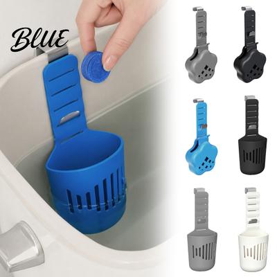 Toilet Tank Maintenance Accessory Tablet Holder Adjustable Hanging Controlled Dispenser with Rustproof Residue Reducer Hook Plastic Basket Carrier