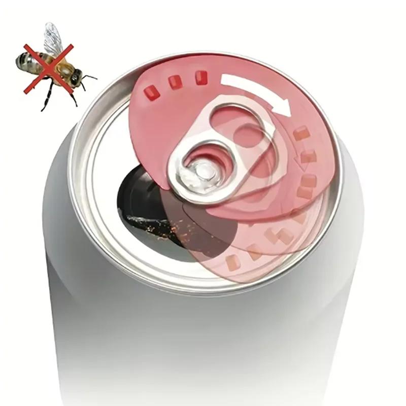 5 PCs Can Lid Can Sealer Beverage Can Cap Can Protector Barricade Soda Cap Sealer Plastic Beer Drink Lid Protector for Beer J