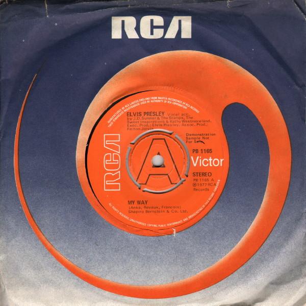 

7inch Record ELVIS PRESLEY - My Way PB1165PROMO RCA 1977 UK Rock Used
