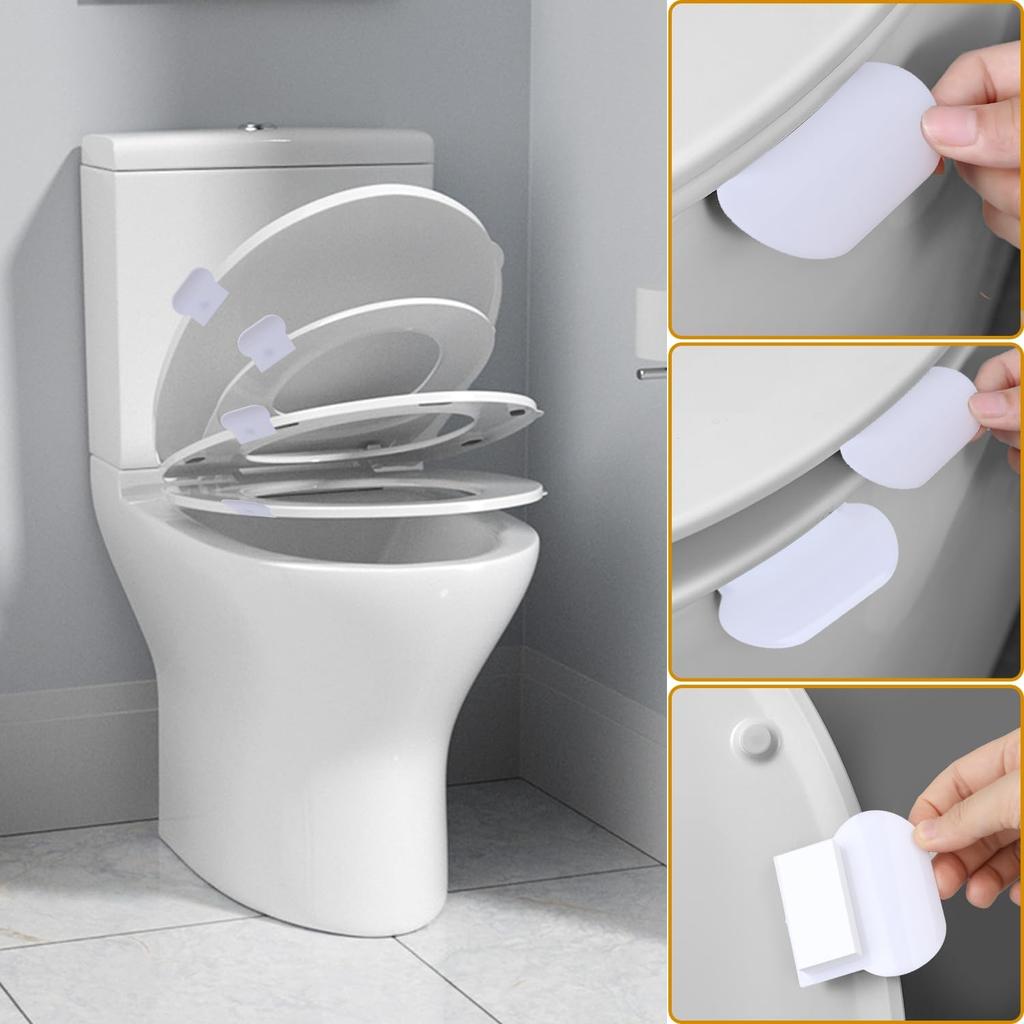 Toilet Seat Lifter,2 Pack Self Adhesive Toilet Cover Lifter Sticky Toilet Lid Raise Lifter Handle Avoid Touching Toilet Lid Handle Toilet Lift Tools