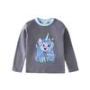 Girls' Cartoon Long-Sleeve Cotton T-Shirt - Spring/Autumn Fashionable Color Block Top