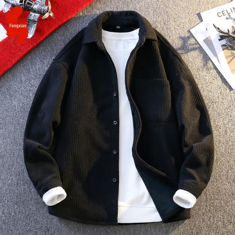 

Men s Fleece-Lined Ribbed Long Sleeve Shirt 2XL