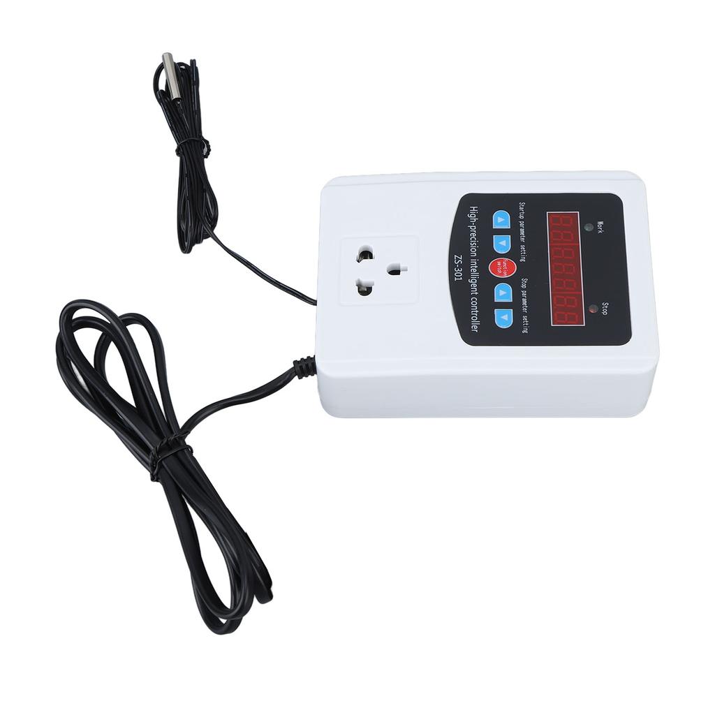 1500W Greenhouse Temperature Controller Digital Air Temperature Controller Thermostat LCD Display 10A